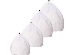 Sacos de Roupa para Máquina de Lavar com Cordão, 4 Tamanhos, Sacos de Malha Reutilizáveis BRILVIBERA