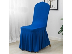1 Pacote Protetor Removível de Capa para Cadeira de Sala de Jantar para Casa Restaurante-Azul Real-Tamanho Padrão LUUCOZK