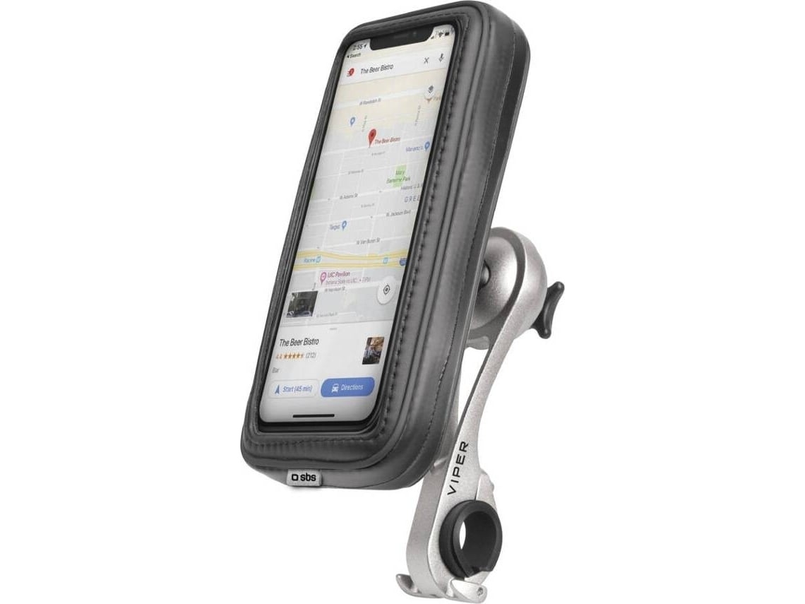 Suporte Bicicleta SBS Guiador Universal até 6'' Preto (Outlet Caixa Aberta)