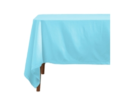 Homescapes Blue Cotton Square Tablecloth 137 X 137 Cm