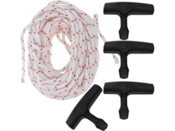 Cabo Auxiliar De Partida De 25 Cm (10 Polegadas) Para Cortadores De Grama E Geradores Com Cabo Confortável.