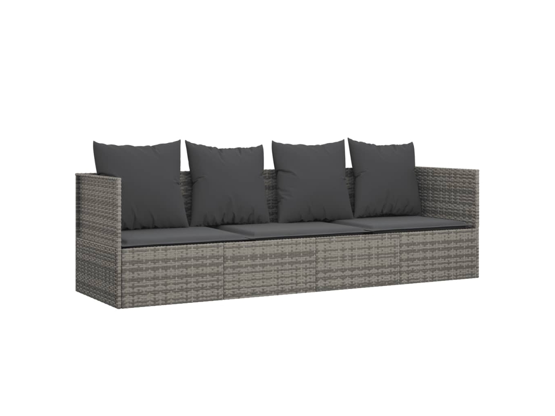 Outdoor Lounge Bed, Outdoor Lounge Beds Vidaxl Cinzeto Rattan / Vime (n/a)