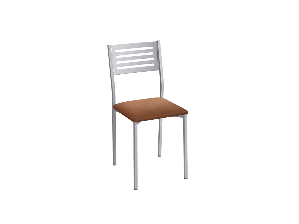 Cadeira de Cozinha Kati em Alumínio 38x86x47cm Domus Terra FANMUEBLES