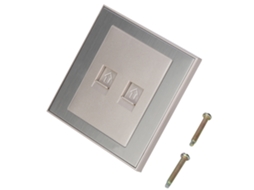 Tomada Com Interruptor Laxiscreed Em Aço Inoxidável Dourado Escovado Para Maior Durabilidade