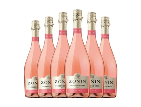 Espumante rosé ZONIN Millesimato Spumante Rosé Extra Dry Extra Seco Prosecco (0.75 L - 6 Unidades)