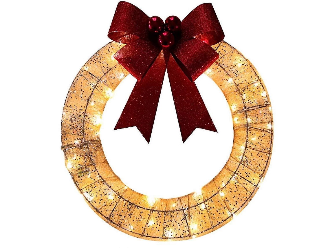 Wjtg Guirlanda De Natal Pré Iluminada, Decoração Para Áreas Externas, Decorações De Natal, Guirlanda De Natal Sagradaj Aquaforge
