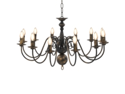 Lustre VIDAXL Black Metal (80 x 45)