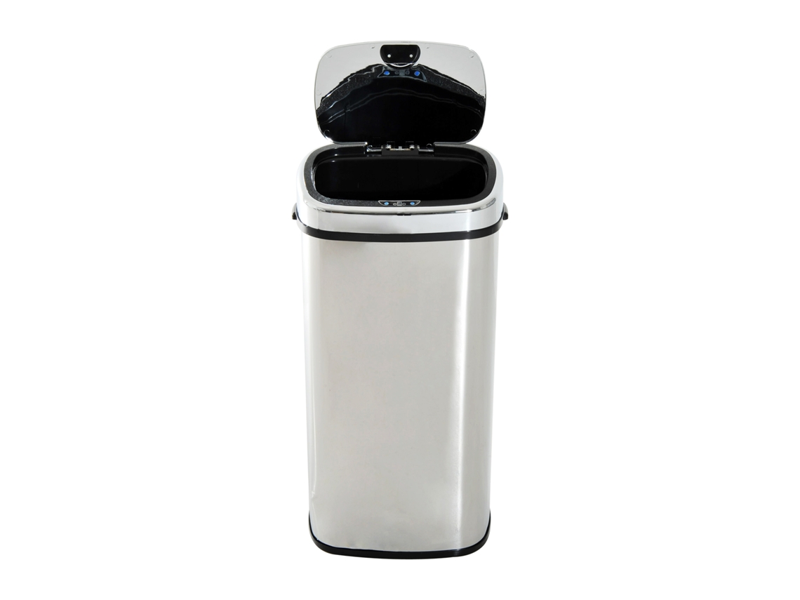 Balde Inteligente 68l Inox, Sensor, Manual, 40,5x29,5x78cm, Prata