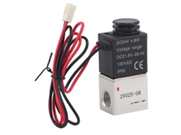 Válvula Solenoide Laxiscreed De Alumínio 2/2 Vias Normalmente Fechada Para Ar E Água