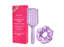 Conjunto De Pente De Exame Com Massageador De Couro Cabeludo Conjunto De Presente Com 2 Peças Brilvibera