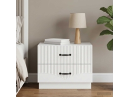 Vidaxl Armário De Cabeceira Com Gaveta Branco 62 X 34,5 X 44,5 Cm