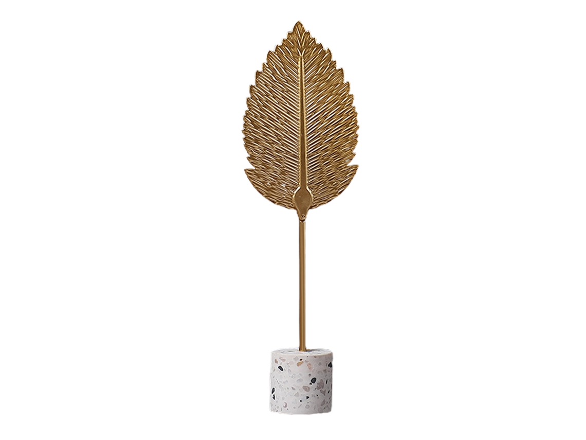 Adornos Decorativos Folha Dourada Criativa | S/MARCA