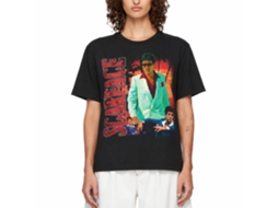 Rockinstone Scarface Movie Collage With Palm Tree Background Black Adult T-shirt Size:l