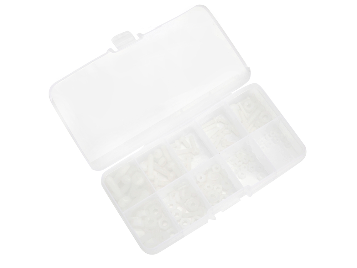 Conjunto De Parafusos De Nylon Laxiscreed Isolados Para Uso Industrial De Alta Resistência