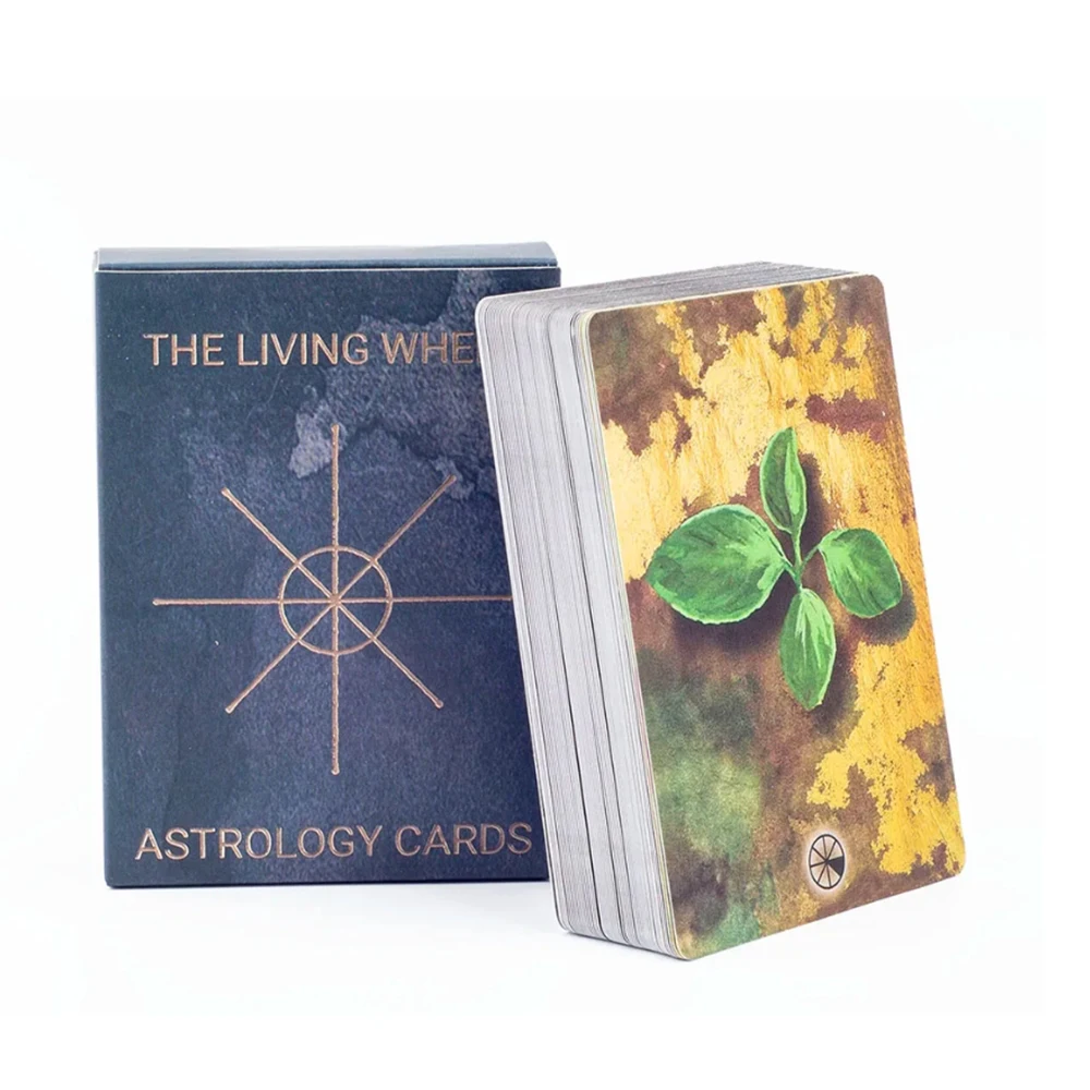Cartas de Astrologia Roda da Vida, 55 Cartas Oráculo, 8,8 X 6,3 Cm MDUG