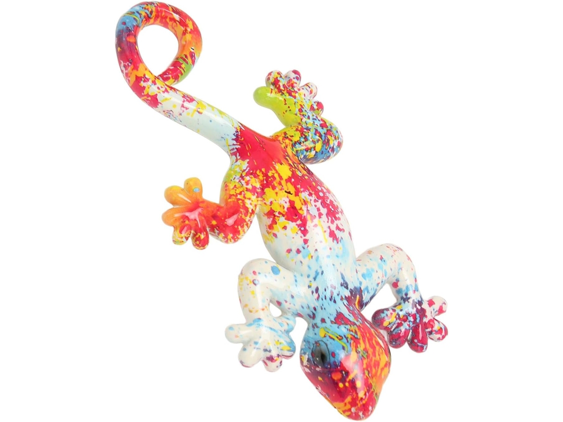Decoração De Parede Fdit Gecko Escultura Resina 15 Cm (lms003-3)