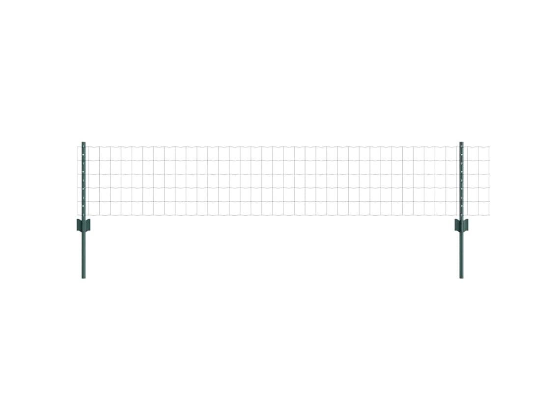 Cerca Com Poste Verde 0,4 X 10 M Aço E Pvc