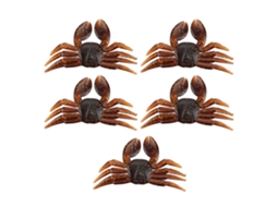 Isqueiro Artificial Crab Pvc 5pcs Marrom