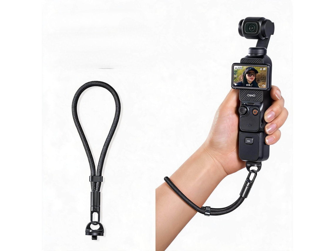 Cordão Anti perda HENTEN HOME para Dji Osmo Pocket 3/4 com Parafusos da Câmera Preto