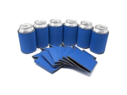 Mangas Isolantes Para Latas E Garrafas De Cerveja - 6 Unidades, Material Durável, Ajuste Versátil E Fácil De Personalizar Azul