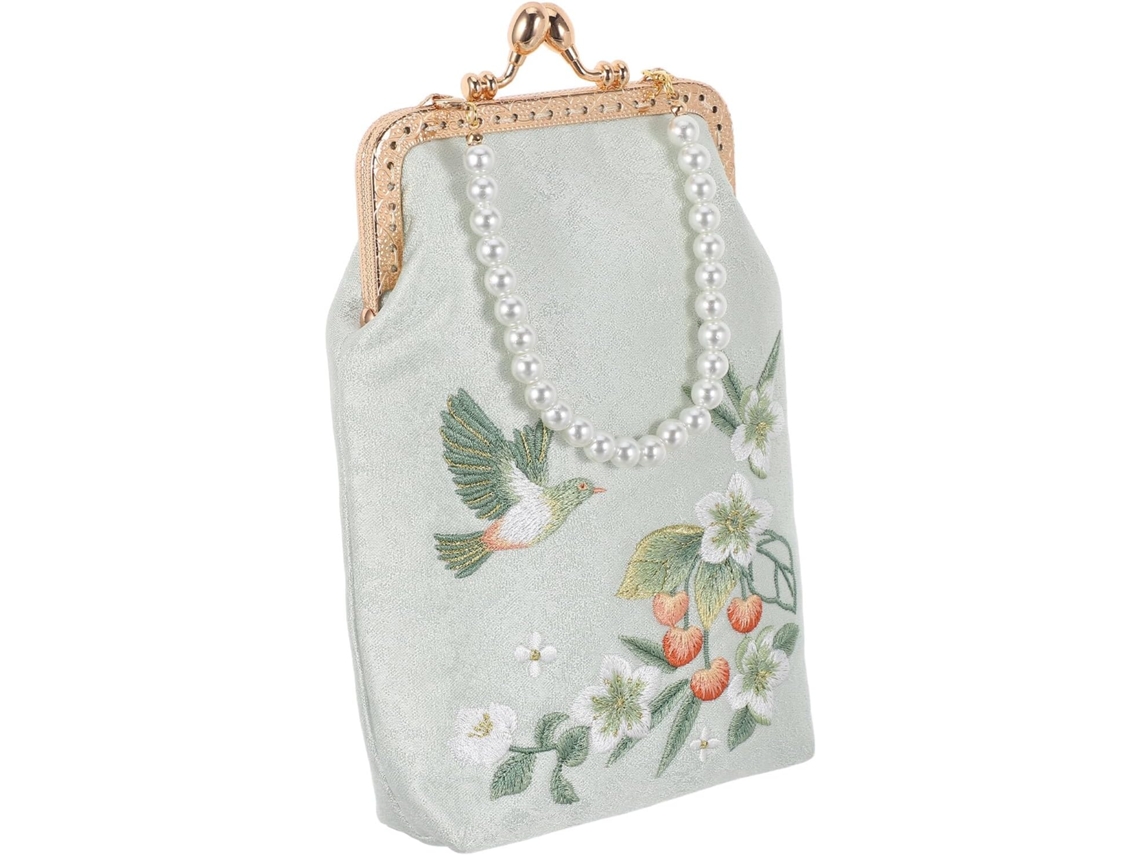 Bolsa De Ombro Vintage Chinesa Bordada Em Seda, Bolsa Étnica Floral, Bolsa Retrô