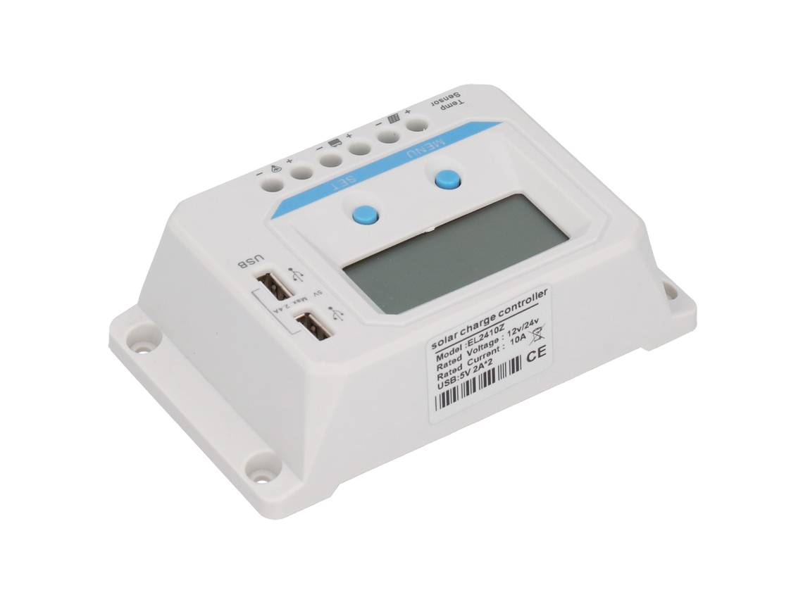 Controlador De Carga Solar Laxiscreed Com Visor Lcd E Porta Usb Para Carregamento Fácil