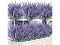 12 Buquês de Flores Artificiais de Lavanda AQUAFORGE