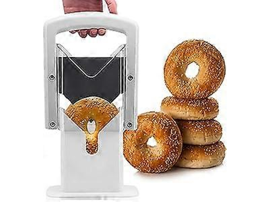 Cortador E Fatiador De Bagel Cortador De Bagel Guilhotina Universal Perfeito Com Pega Segura Everley891