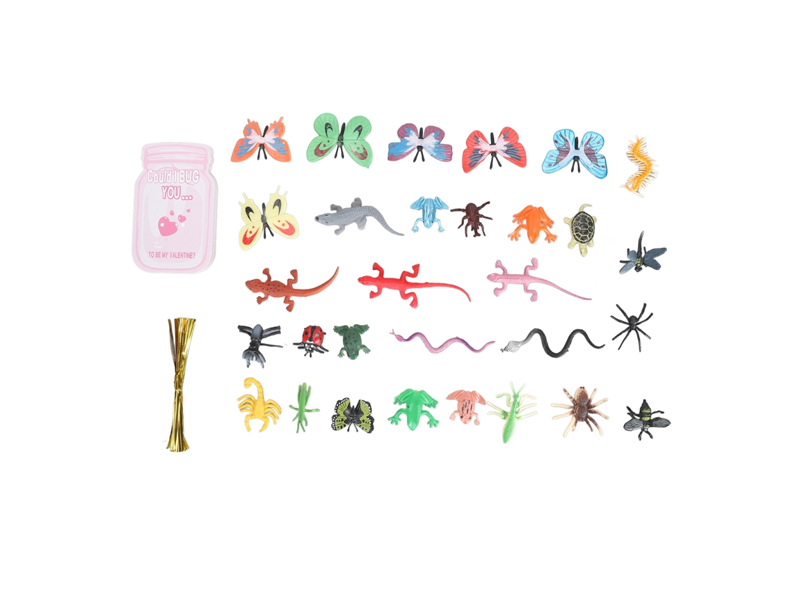 Conjunto Cartões Dia Namorados Decorativos Insetos