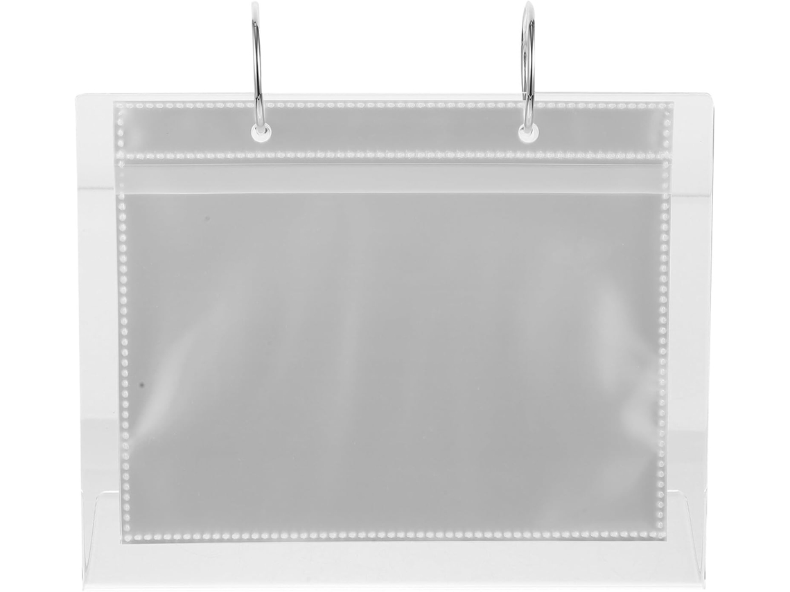 Álbum De Fotos De Mesa Em Acrílico Transparente De 6 Polegadas Com 34 Peças