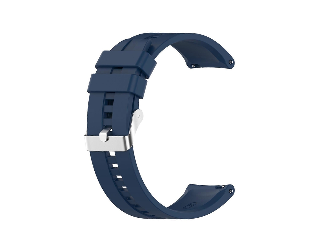 Pulseira De Silicone Para Huawei Watch Gt 2 46mm Com Fivela Prateada (branca)