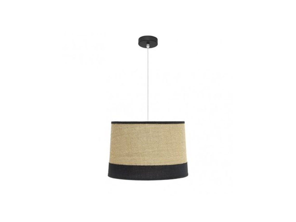 Tietar Pingente 1Xe27 Saco/Preto Regx40X40 Cm FABRILAMP
