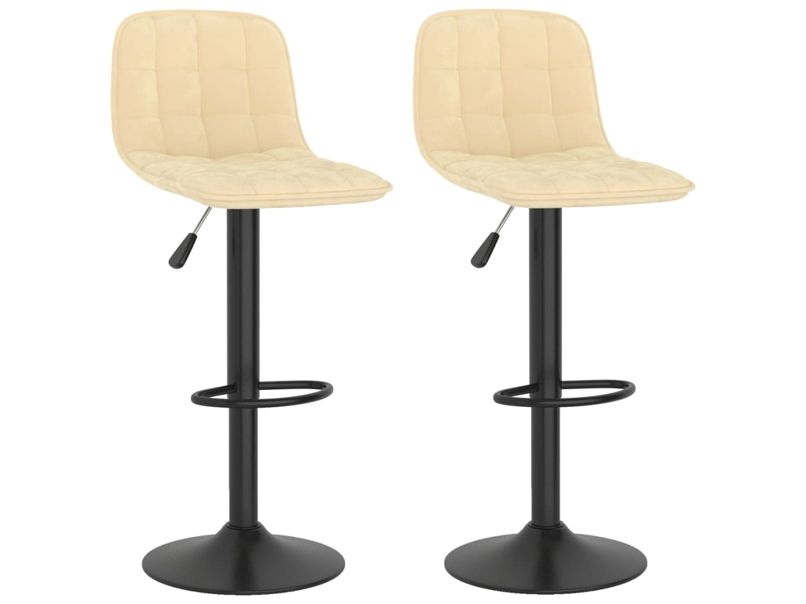 Bar Stool, Bar Stools Vidaxl Creme Veludo (n/a)