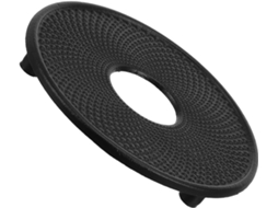 Suporte Redondo De Ferro Fundido Preto 13 Cm, Resistente À Ferrugem, Para Panelas E