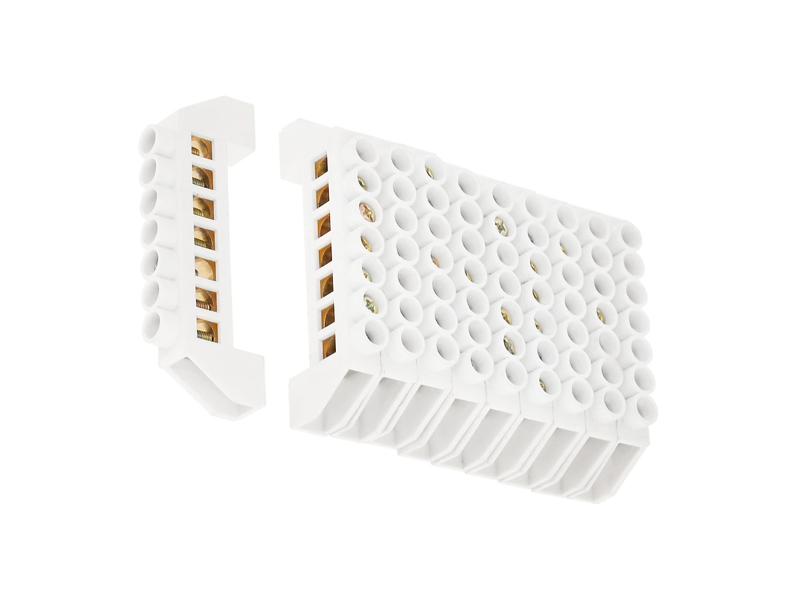 Conector De Terminal De Cobre Com 7 Buracos 10pcs