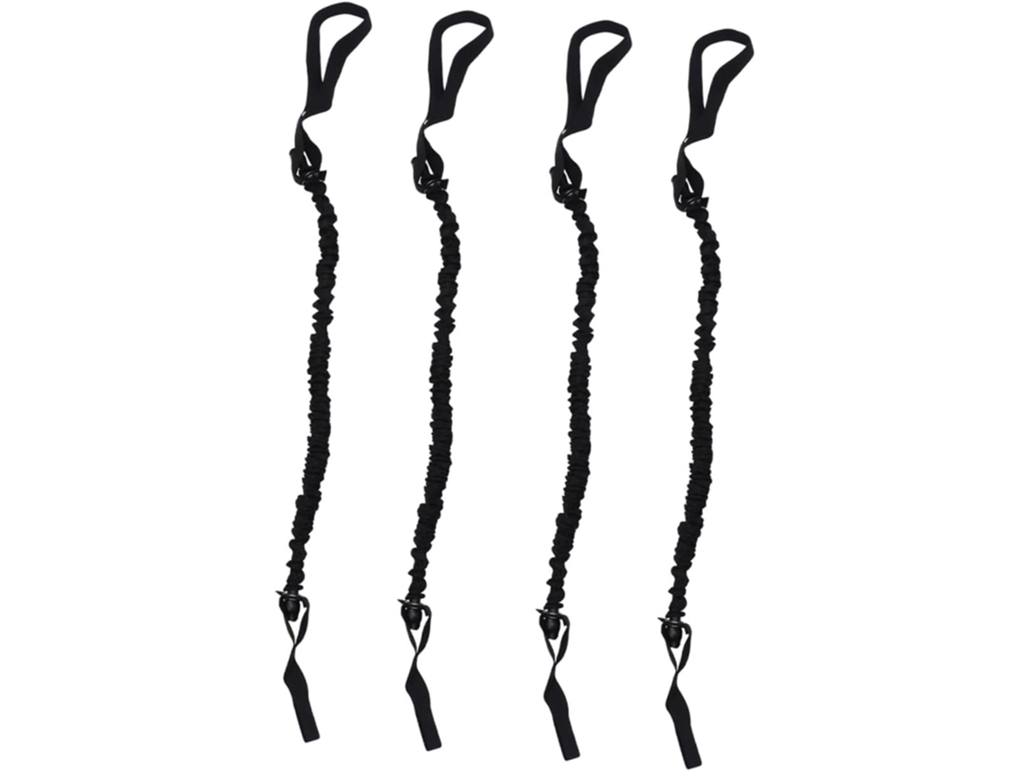Bestonzon Conjunto De 4-faixas Elásticas Para Treinamento Abdominal, Cordas Tração Exercícios Com Roda