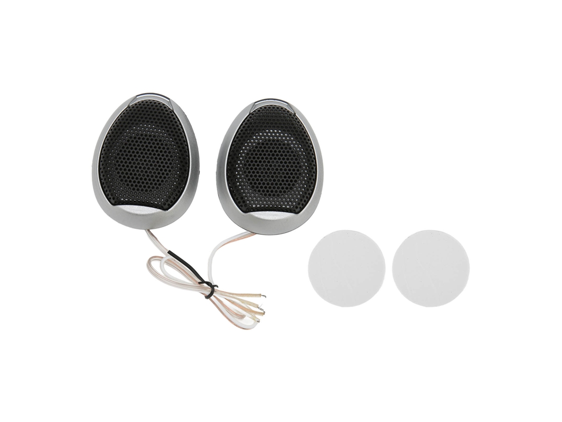 Tweeters Dome Carro 98db 1000w Prata 2 Unidades
