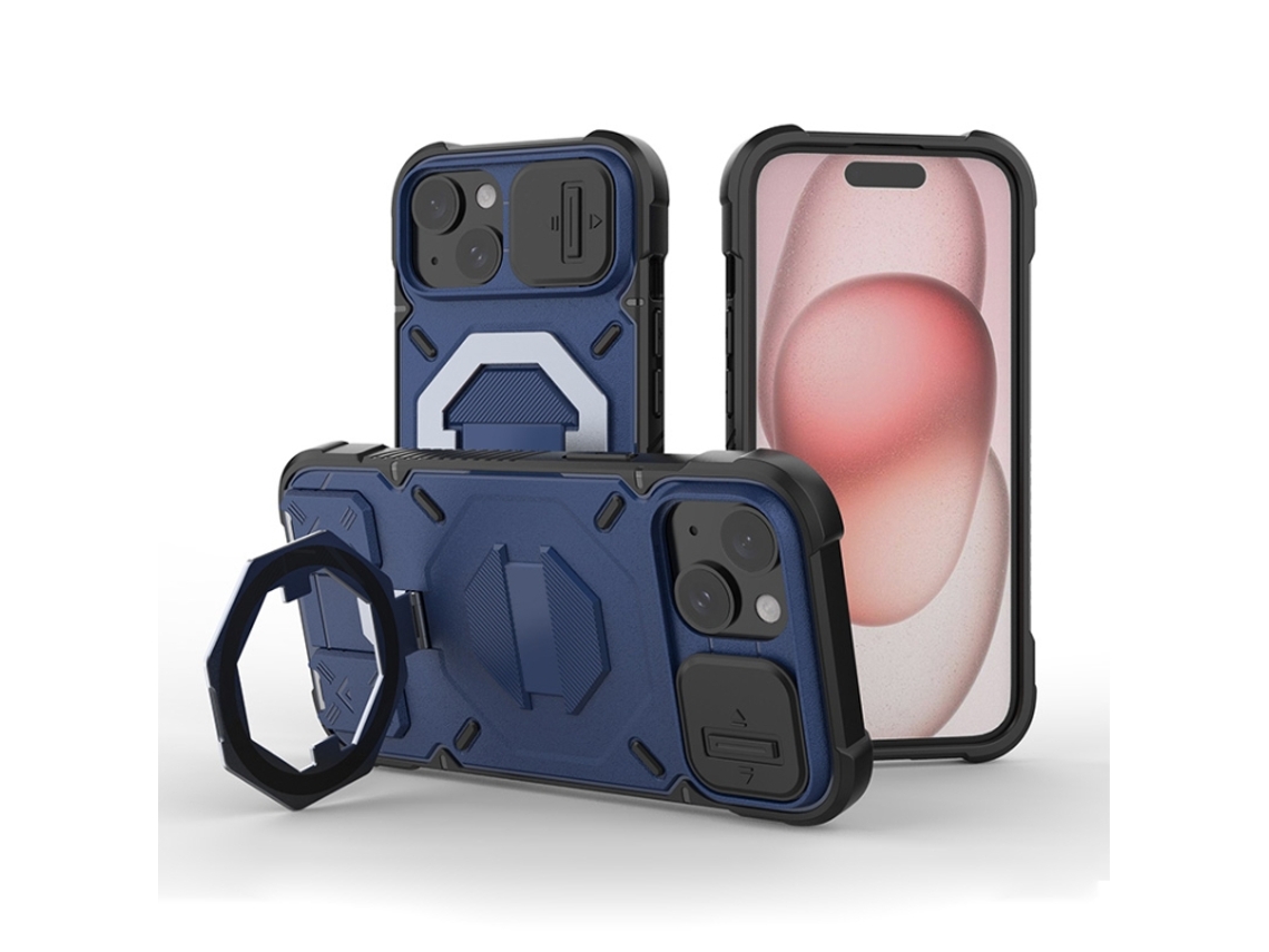 Capa Zruxe Compativel Com Iphone 14 Plus (suporte Magsafe - Alca - Azul Safira)