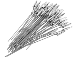 Conjunto de 50 pinos para cartão em aço inoxidável, cor prata, leves e fáceis de usar, ideais para escritório e
