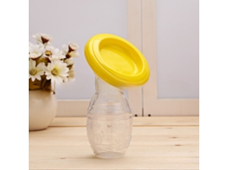 Bomba Tira leite Manual para Bebês, Coletor de Leite Materno de Silicone, Calibrador Automático MDUG (amarelo)