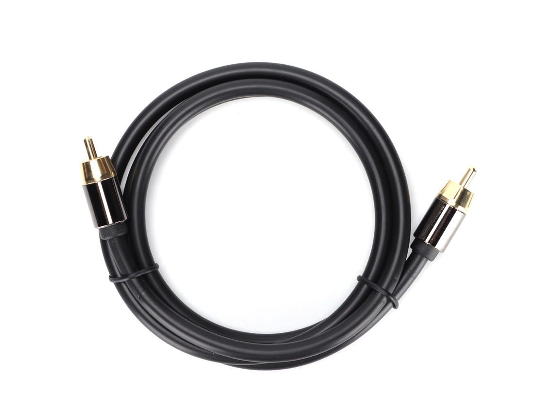 Cabo Coaxial Rca LAXISCREED Cabeça de Cobre Puro Macho macho