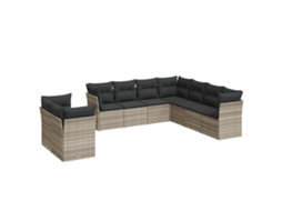 Garden Sofa Set, Garden Sofa Sets Vidaxl Cinzeto Rattan / Vime (n/a)