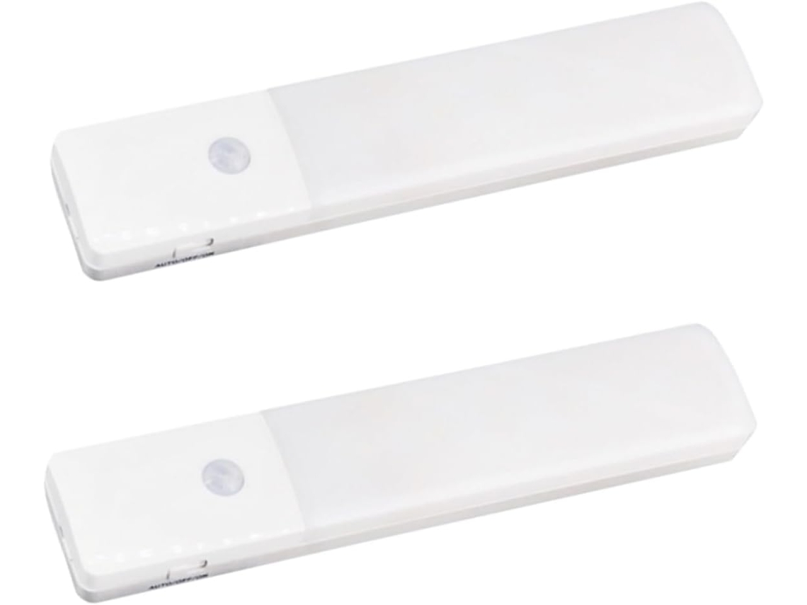 Conjunto de 2 Lâmpadas Led de Indução Sem Fio Recarregáveis Via Usb para Uso Corporal, Ideais para Armários e Corredores. SFUSHOS