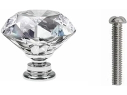 Conjunto De 16 Puxadores Cristal Para Gavetas, Estilo Diamante, Em Vidro Cristal Requintado Para Portas De Armários