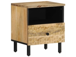 Vidaxl Mesa De Cabeceira 40x33x46 Cm Madeira De Mangueira Maciça