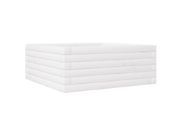 Garden Planter, Garden Planters Vidaxl Branco Madeira De Pinho (60 X 60 X 23 Cm)