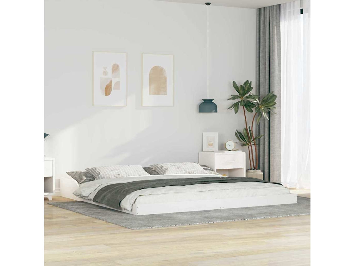 Vidaxl Estrutura da Cama Branco 200 X 220 Cm