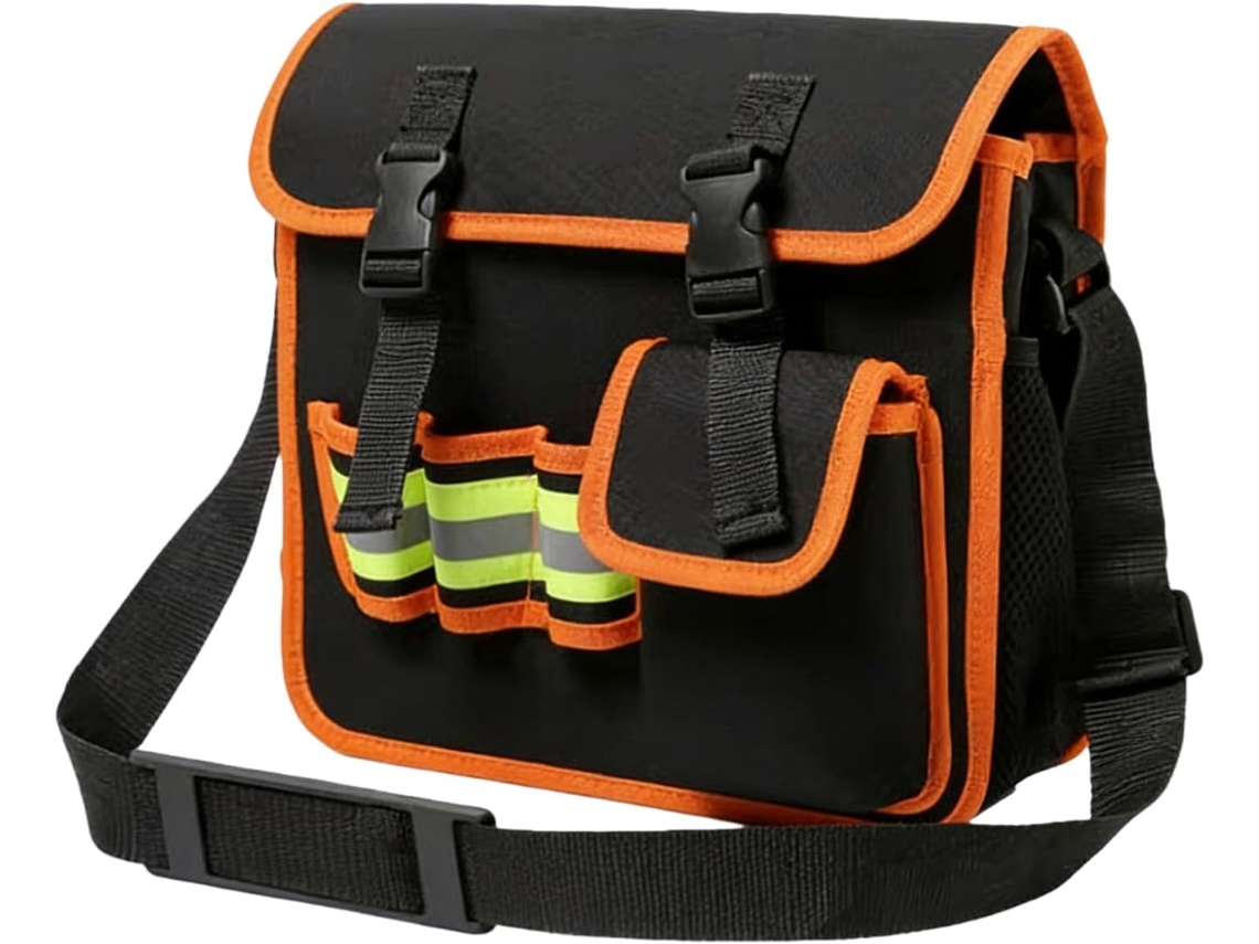 Bolsa para ferramentas tipo mouse, bolsa de armazenamento de alta capacidade, bolsa em tecido Oxford para eletricista.