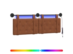 Conjunto 1 Cabeceira Vidaxl Castanho Couro Sintético (150 X 55 X 5 Cm)