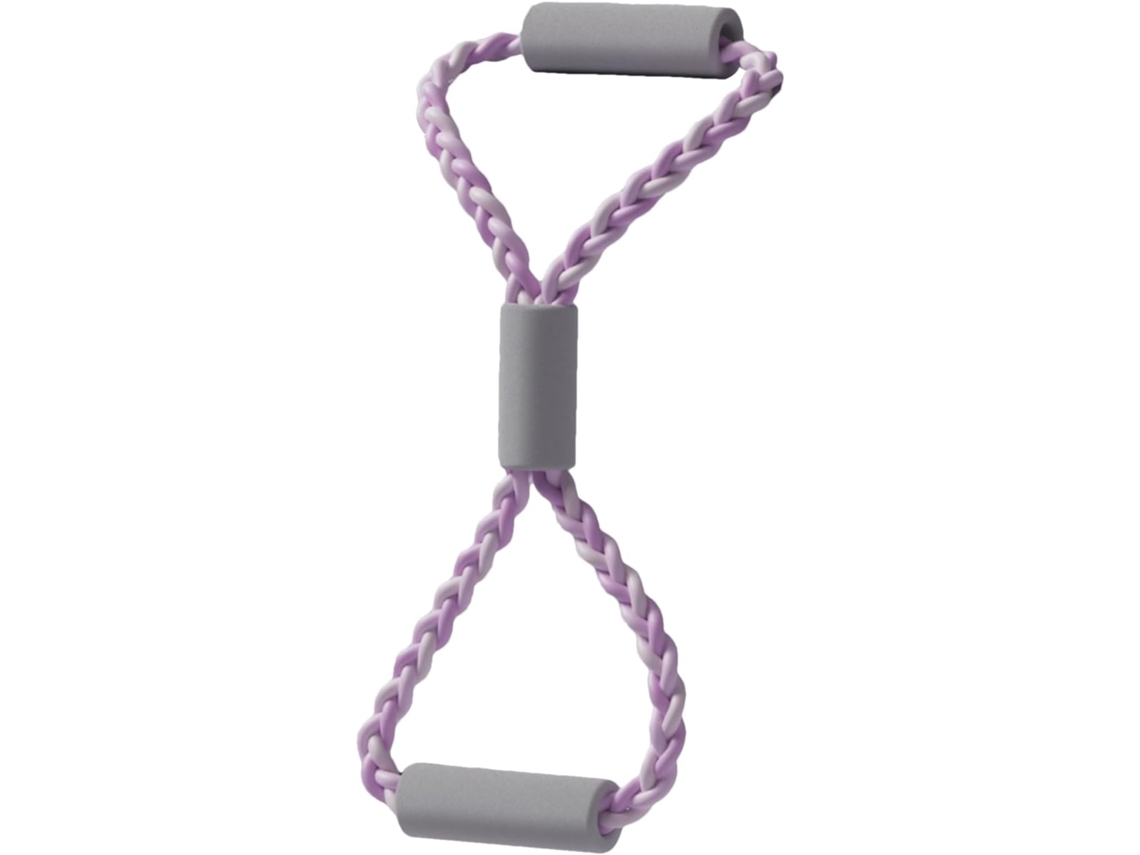 Faixa Elástica De Resistência Em Formato 8com Alças Acolchoadas, Ideal Para Treino Braços E Expansor Peito |